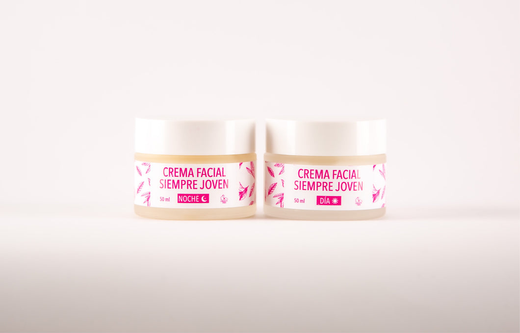 Crema Facial Siempre Joven Día y Noche